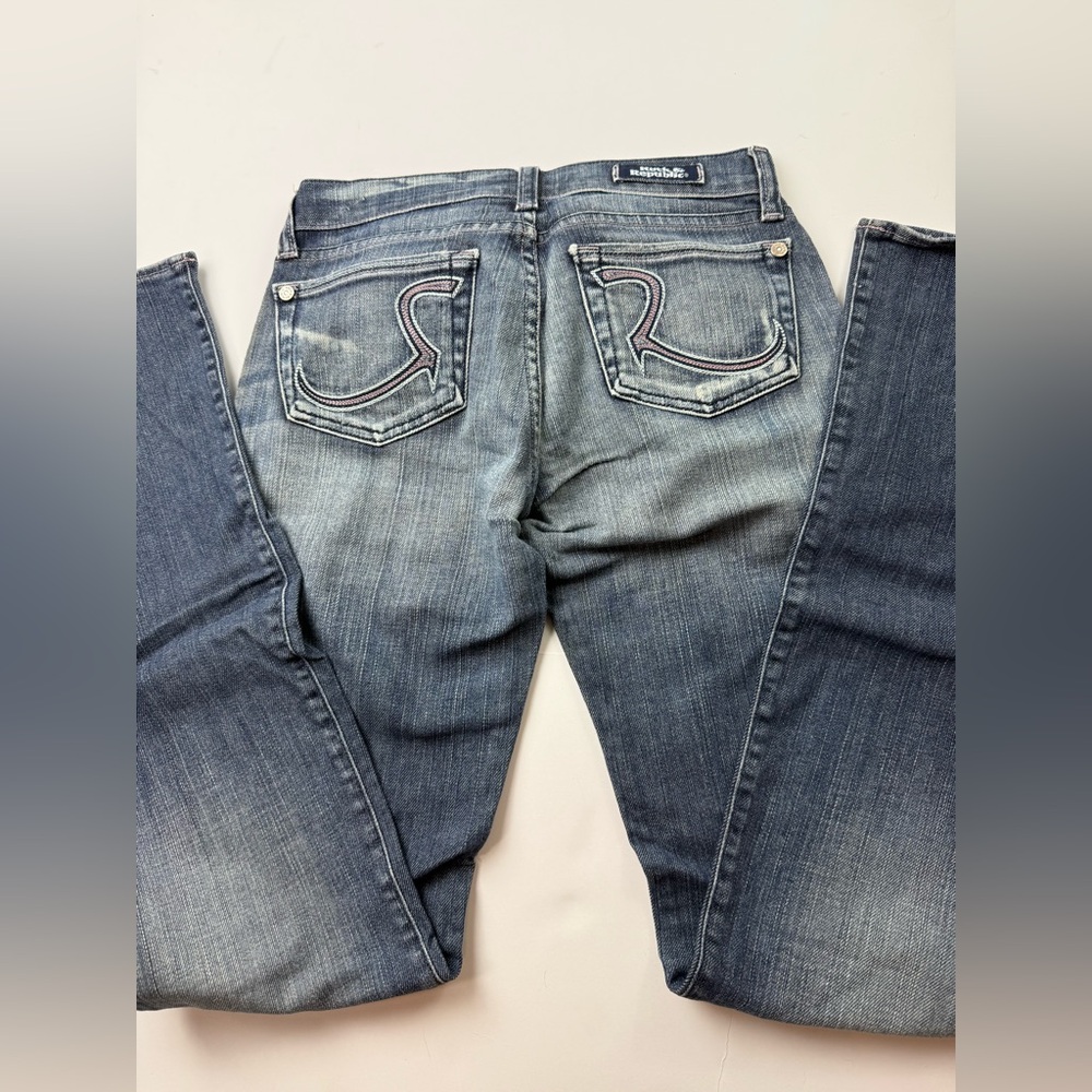 Rock & Republic Womens Kasandra Lowrise Bootcut Jeans vintage Y2K low rise 26